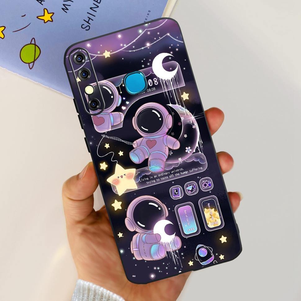 For Infinix Hot 8 2019 Case Cute Panda Butterfly Soft TPU Phone Case For Infinix Hot 8 Hot8 Back Cover X650C X650B Coque Bumper