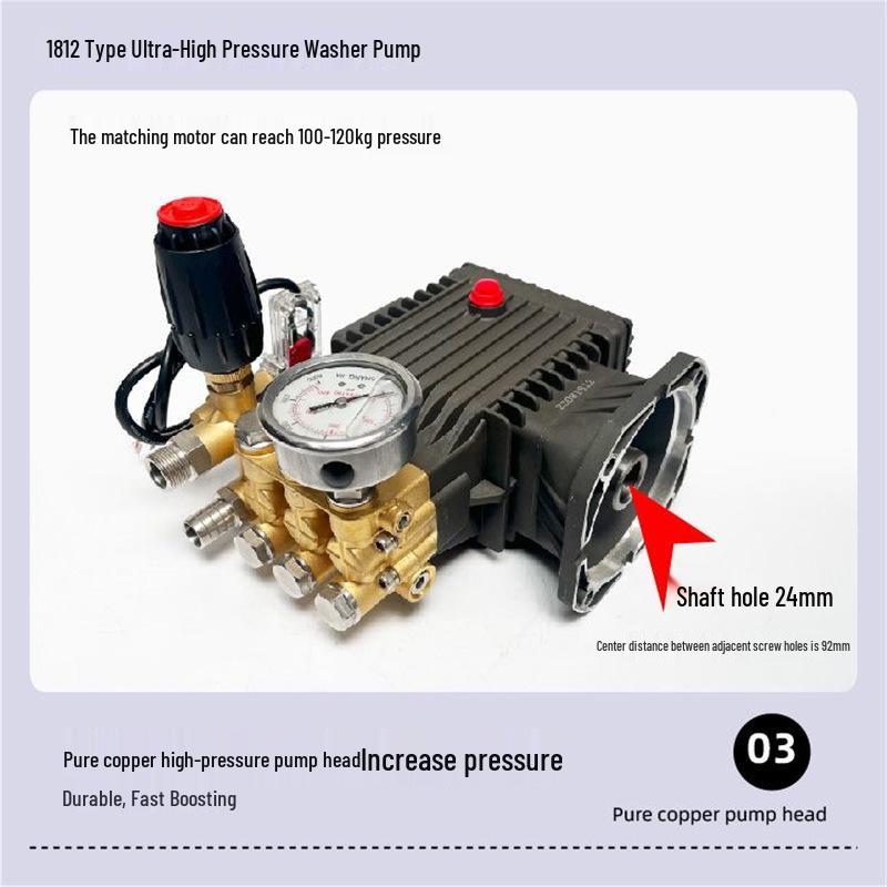 Universal 1812 Ultra-High Pressure Plunger Pump for Car Wash Machines