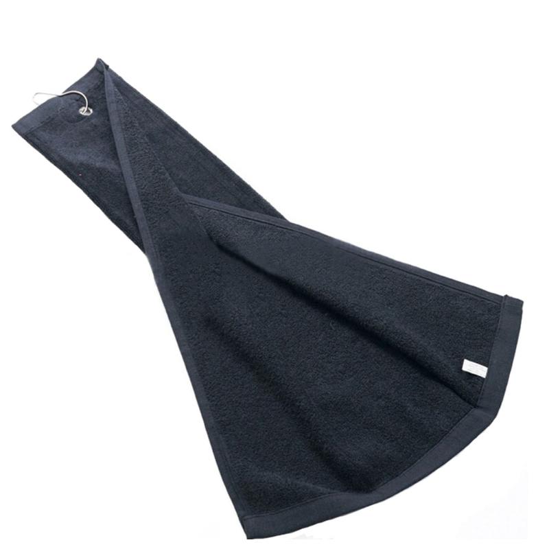 Golfs Towel Soft Cotton Wipe Cleaner Golfs Head Cleaning Cloth with Carabiner Buckle Hook Clip Golfs Club Wiping Cloth