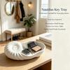 3D Printed Nautilus Shell Tray Coastal Style Conch-Shaped Shell Trinket Dish Plastic Spiral Design Key Holder Bathroom