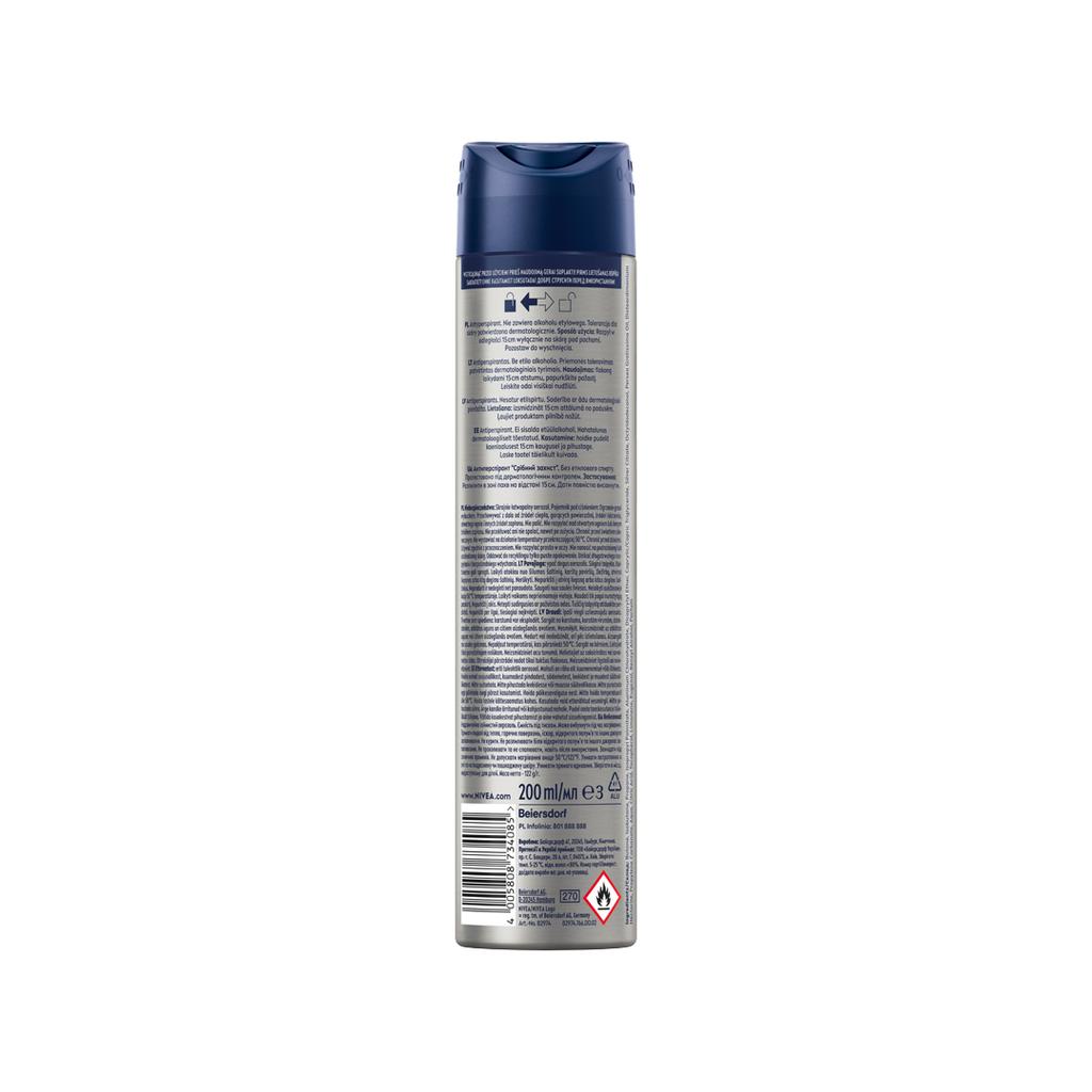 Antyperspirant Nivea Men Silver Protect 200Ml