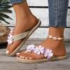 Flower Cool Drag Women 2026 New Summer Wear Soft-soled Lightweight Flip-flops Sandals