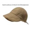 Vintage Windproof Fleece Baseball Cap Wide Brim Plush Winter Peaked Cap Retro Ear Protection Winter Fisherman Hat Lady
