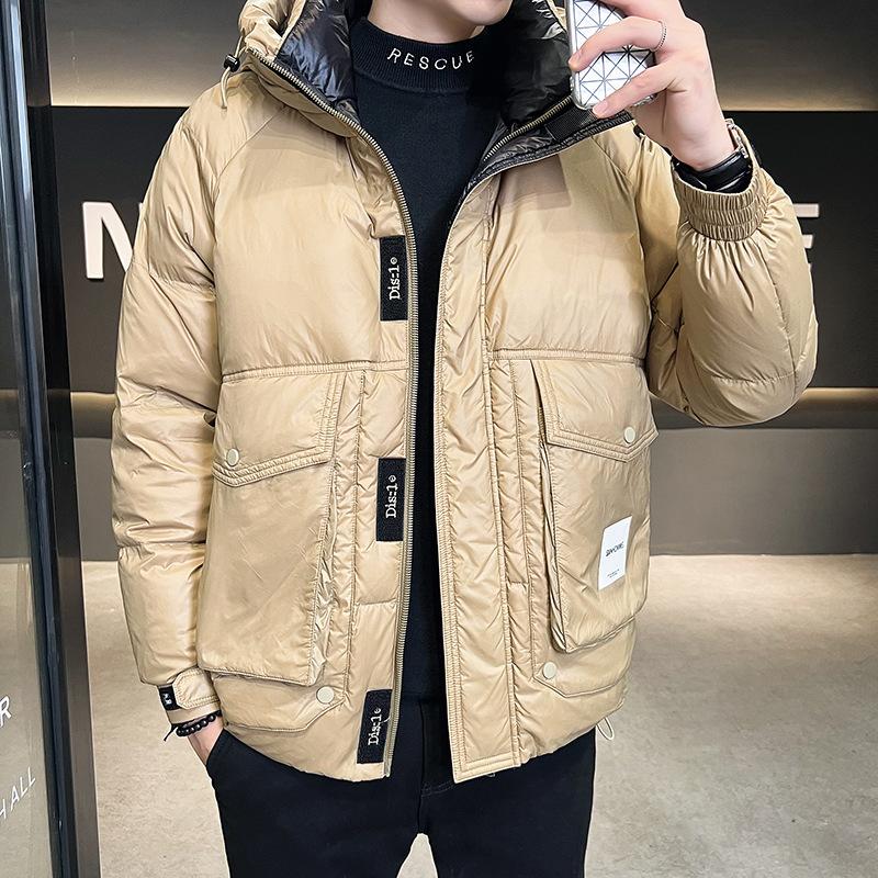 Down Jacket Men's 2025 New Handsome White Duck Down Cold-resistant and Warm Thickened Thin and Light Hooded Winter Jacket