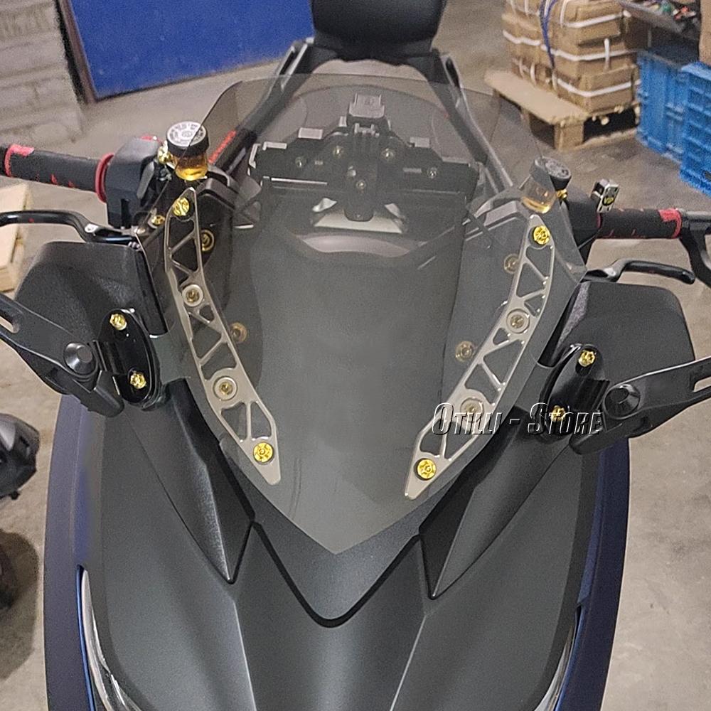 Motorcycle Accessories Windshield Windscreen Bracket Strip Trim Kit For YAMAHA X-MAX300 X-MAX 300 XMAX300 XMAX 300 2017 - 2022