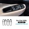 Carbon Fiber Style Interior Sticker for Fiat 500L 2012 2013 2014 2015 2016 2017 Door Handle Area
