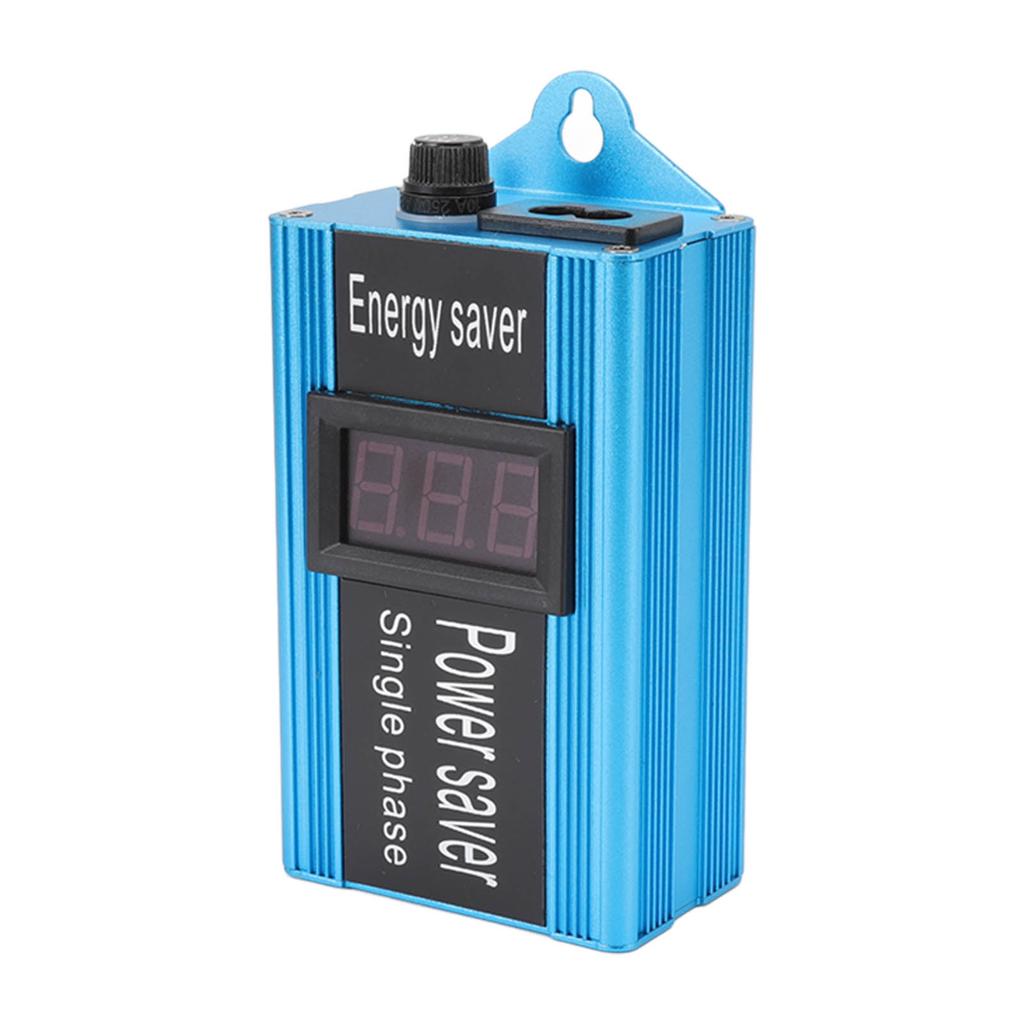 Power Saver Aluminium Alloy 100KW Voltage Value Display Electricity Energy Saver with Plug for Home
