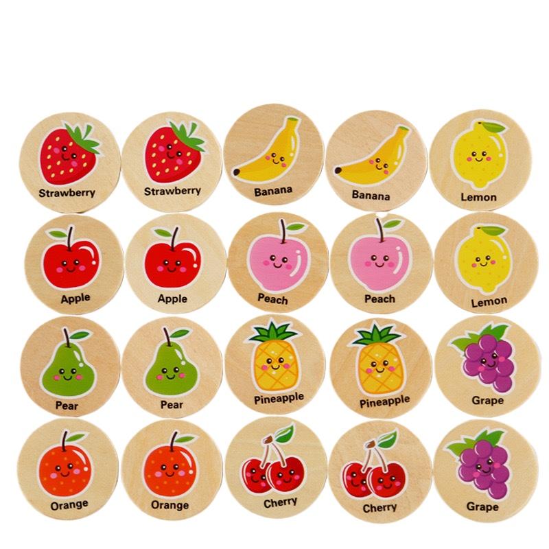 Find The Same Pattern Puzzle Game Baby Wooden Educational Toys for Children Kids Cartoon Memory Chess Logic Thinking Training