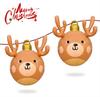 Inflatable Christmas Ball with PVC Antlers for Outdoor Holiday Decoration