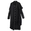 Long Sleeve Black Vintage Stripe New In Dresses for Women Casual Loose Summer Shirt Dress