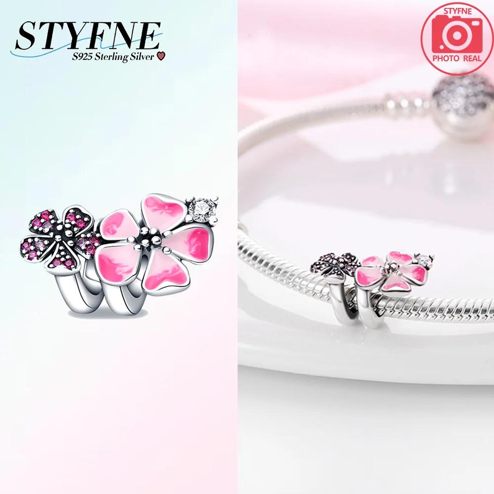 Charm Bead Charms Plata Sunflower Sakura Chrysanthemum Bead for Charm Bead Charms copper Bracelets Bead Charms Jewellery Making Womens Gift