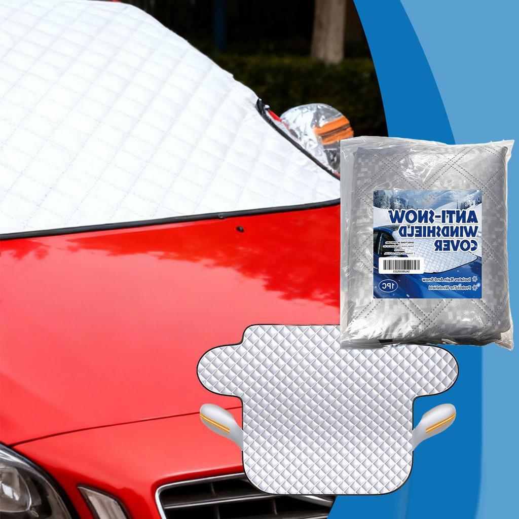 Winter Car Windshield Ice Snow Cover Silver-coated Cloth Waterproof Windproof Foldable Protector Car Snow Protective Cover