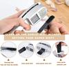 2 In 1 Garlic Press Slice Crushing Machine Aluminium Garlic Ginger Mincer Slicer Handheld Squeezer Masher Kitchen Cooking Tool