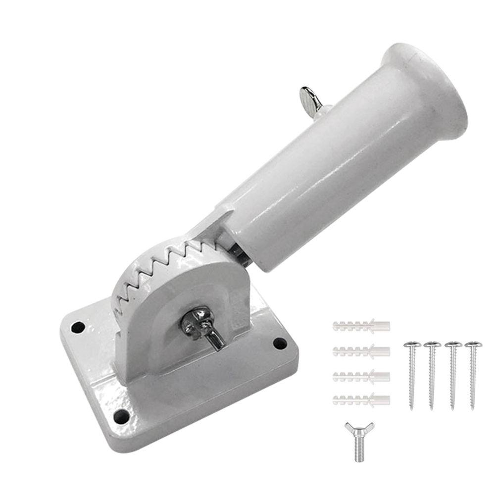 Angle Flagpole Base Cast Iron Wall Mounting Windsock Pole Bracket Aluminum Bracket Flag Pole Holder