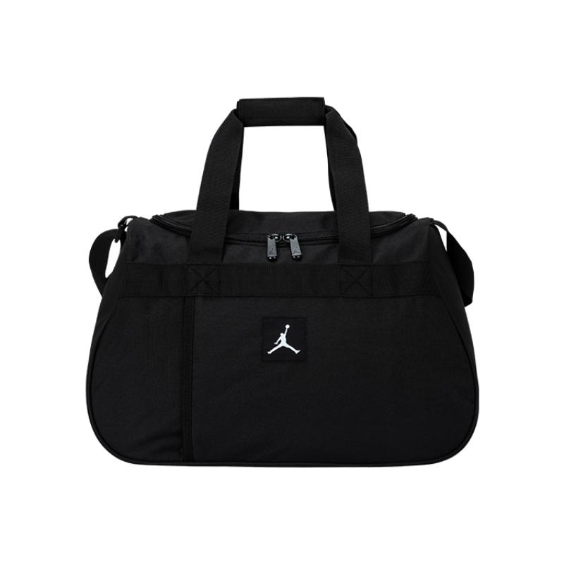Jordan Polyester Vintage Floral Pattern Travel Bag Luggage Bag Gym Bag Medium Size Unisex Jet Black Jordan JD2413009AD-001