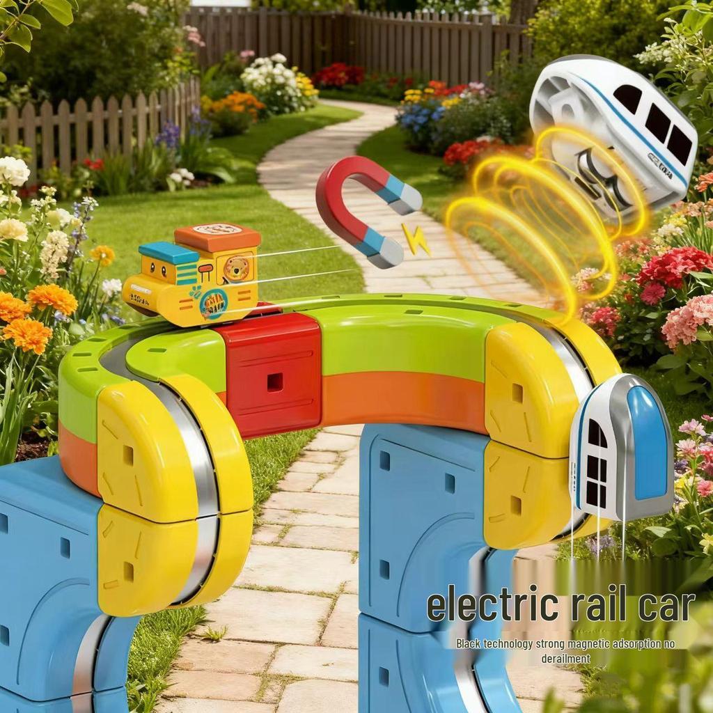 Versatile Magnetic 3D Track Car: Children's High-Speed Electric Rail Toy