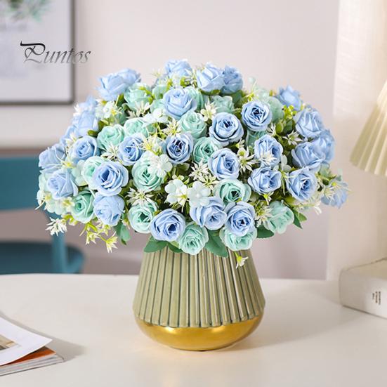 Artificial Rose 10 Forks Korean Style Exquisite Lifelike Easy Care Decorative Simulation Flower Bouquet