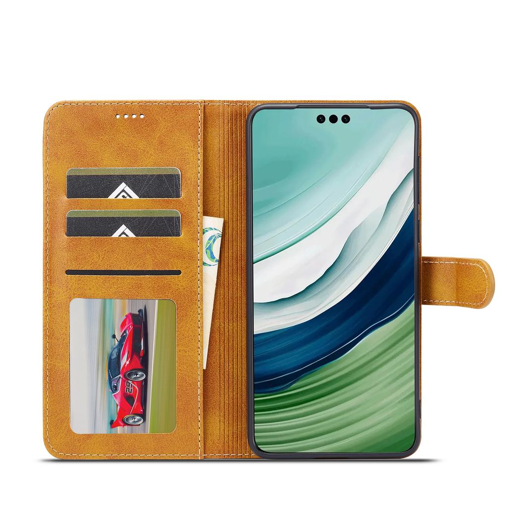 LC.IMEEKE For Honor X50 5G Case Calf Texture PU Leather Stand Wallet Phone Cover