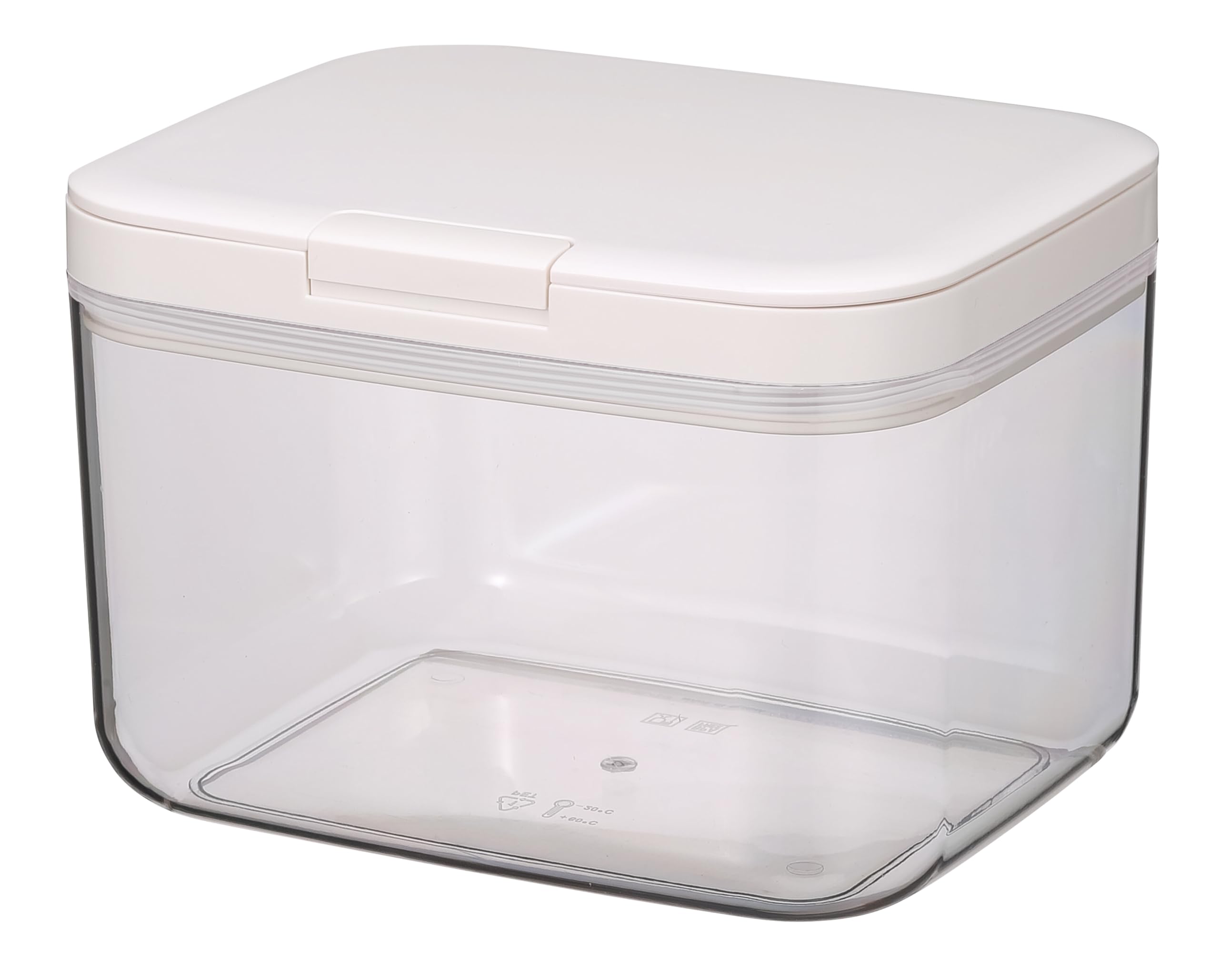 CB Japan KOMEKOME Airtight Rice 2kg Wide and Opening and 2kg atomico Container, Capacity, Refrigerated, Mouth, Moisture-Proof, Odor-Proof, Mold-Proof,
