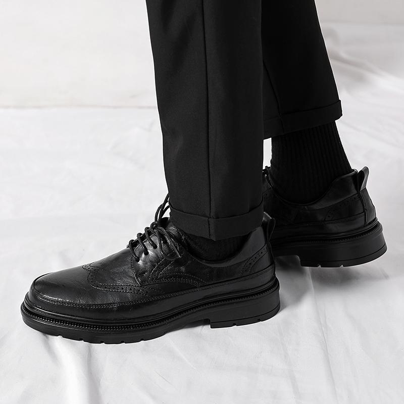 Hot Selling New Models Brogue Business Men's Shoes Trendy and Versatile Styles Wedding Office Outdoor Party Stroll Men's Shoes