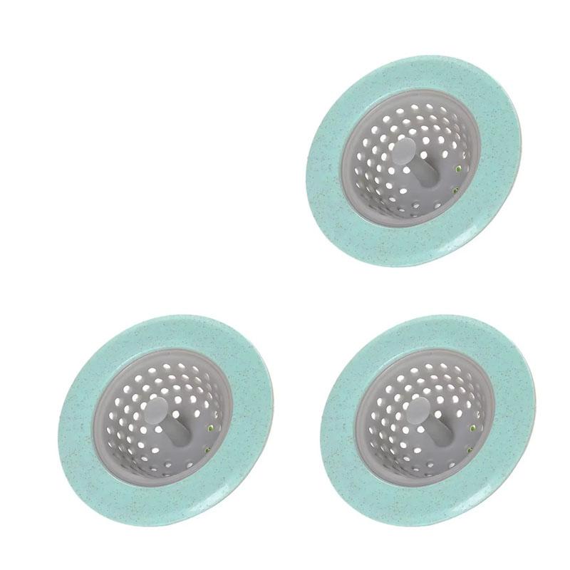 1/2/4pcs Silicone Anti-Clogging Filter Portable Sink Strainer Bathroom Kitchen For Drains Cover Hair Waste Plug Filter Strainer