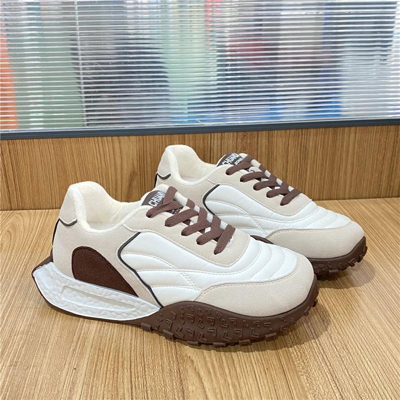 

Vintage Style De Training Shoes For Women Splicing Casual Sneakers 35 бежевый