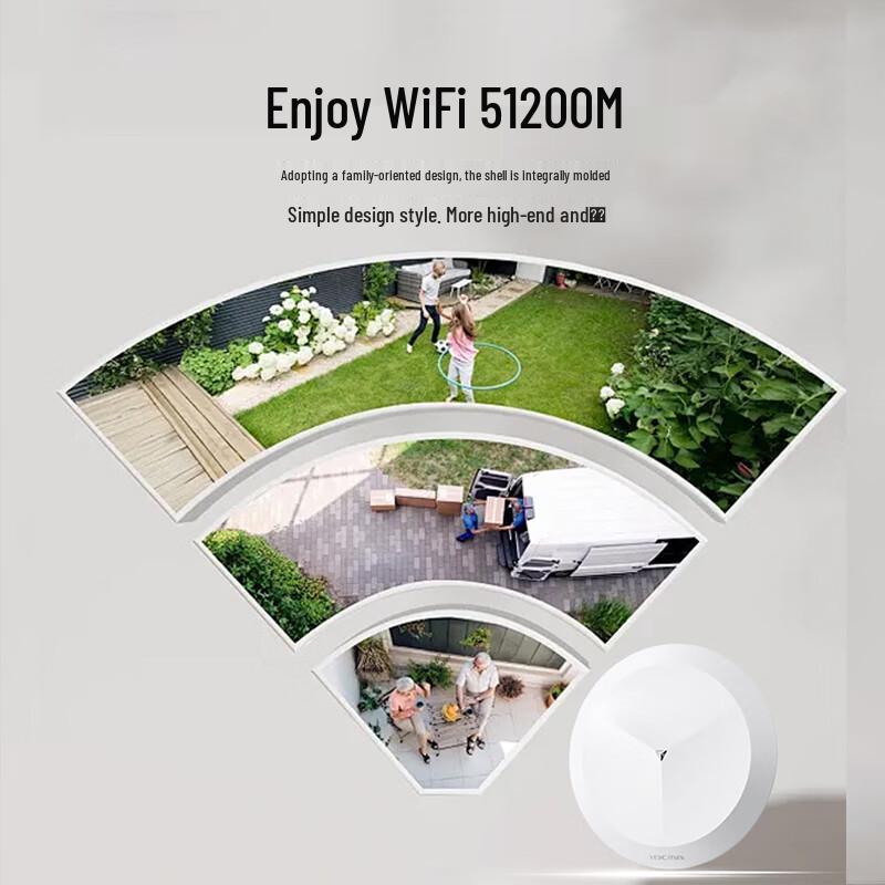 H3C Mini A61-1200 Dual-Band WiFi 5 Ceiling Wireless AP (CN Version)