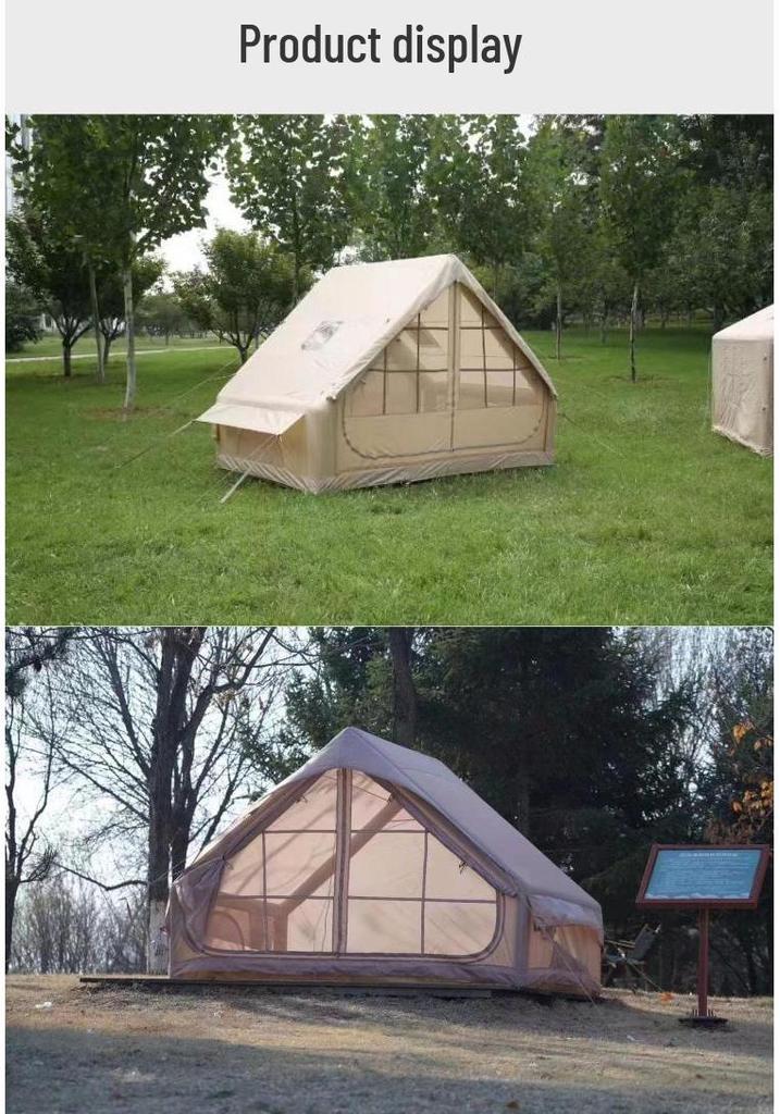6.3 Sqm Inflatable Tent: Rainproof, Sunproof, Portable for Outdoor Camping & Picnics.