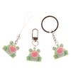 1 Stück Flauschiger Niedlicher Liebe Frosch DIY Handykette Taschenanhänger Ohrringe Autoanhänger