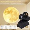 Mini Jord Måne Projektorlampa Stjärnprojektionslampa Planetprojektor Bakgrund Atmosfär LED Nattlampa för Sovrum Väggdekor
