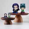 4 Piezas Q-Mini Las Crónicas del Boticario Maomao Jinshi Mini Figura Periféricos de Anime Kawaii Juguetes Sentados Adornos de Escritorio Coche Modelo Regalo