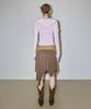 Sculpter Beaded Jersey Skirt Brown