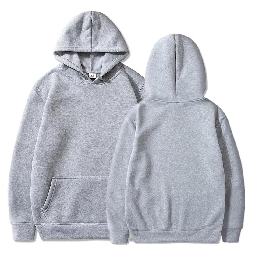 Plain Fleece Hoodie Unisex | Wholesale Bulk Pullover Casual Streetwear Sweatshirt