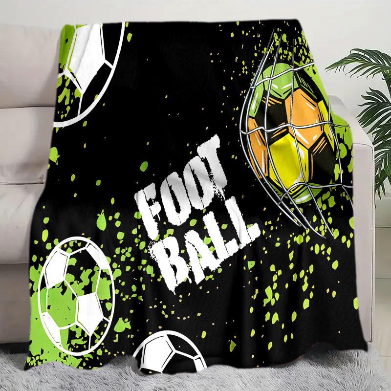 Football Blanket Perfect All Seasons Soft Comfortable Sofa Office Nap Travel Birthday Gift Christmas Present