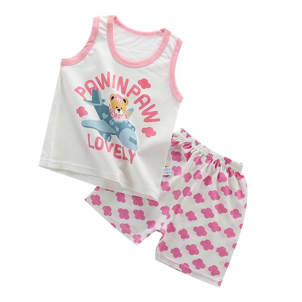 Fashion Kids Baby Girls Top + Pants Outfits Clothes Style4 80-90cm