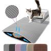 Tappetini Extra Large per Lettiera del Gatto, 120x70cm, Tappeto Raccogli-Rifiuti a 2 Strati, Impermeabile, Anti-Urina, Facile da Pulire, Antiscivolo