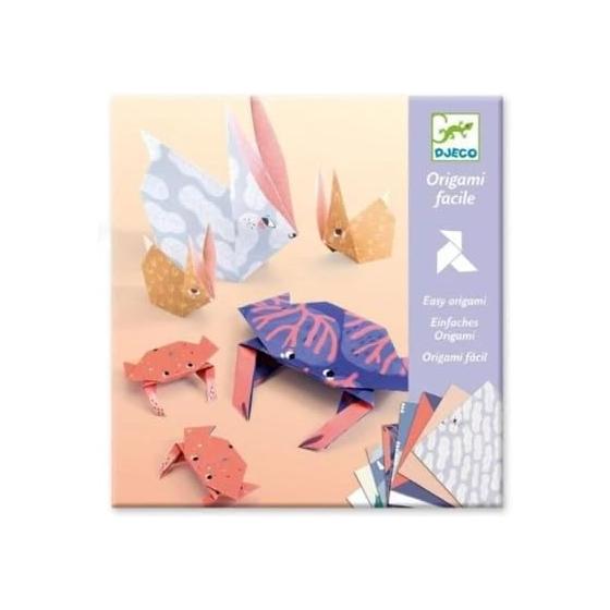 DJECO Jeko Origami Family Origami Animal Parent and Child Easy Cute Montessori 5 Years Old 6 Years Old 7 Years Old 8 Years Old Boys Girls School