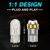 2 Stück W5W T10 LED-Lampen CANBUS Kein Fehler 9SMD 3020 LED-Chips 194 168 Auto Innenraum Seitenlicht Auto Karten-Deckenleuchten Kennzeichenleuchte 6000K Weiß 12V 24V