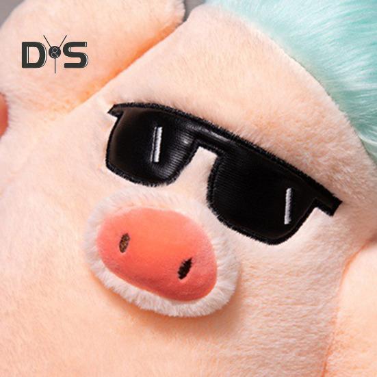 Funny Pig Plush Doll Soft Stuffed Animal Pillow for Boys Girls Adorable Pig Cuddly Toy Valentine's Day Gift