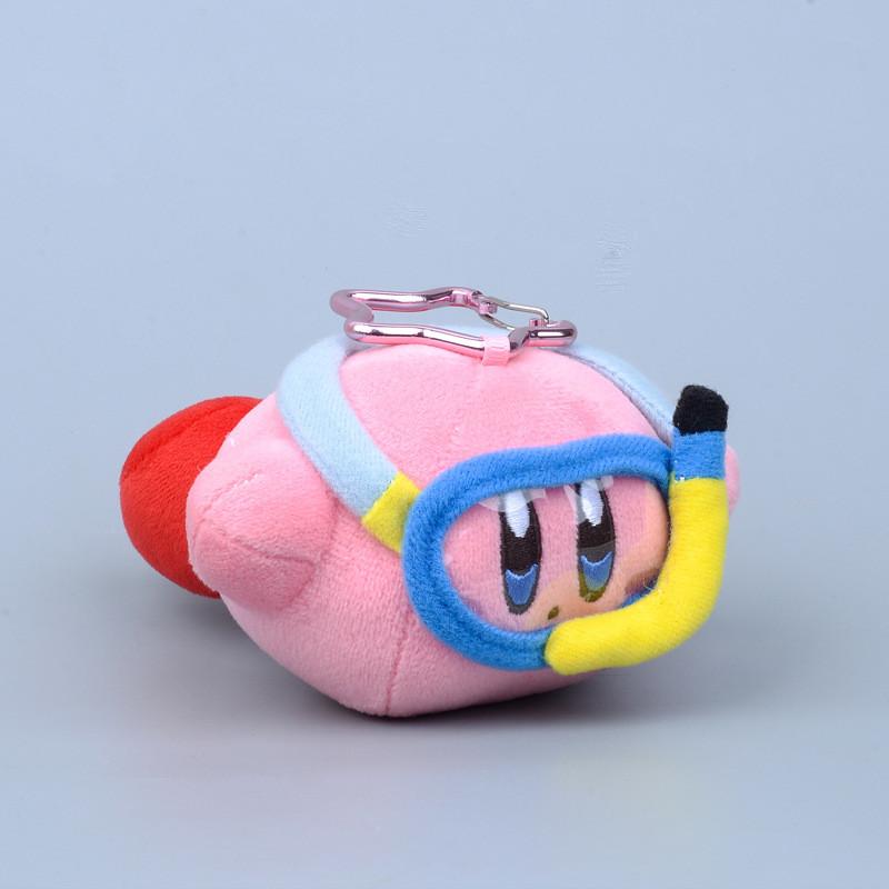 Star Diving Kirby Goggles Swimming Plush Toy Key Chain Pendant For Decor Gift