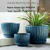Elegant White Ceramic Flower Pot with Tray - Ideal for Ivy, Spider Plants, and Succulents