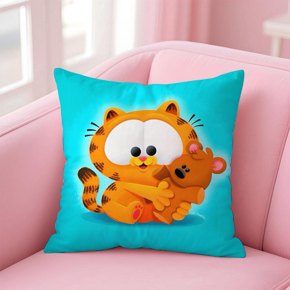 Garfield Cushion Cover Home & Car Multi-Scene Pillow Cover - Reversible, Soft & Durable for Daily Use