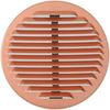 Grille de ventilation ronde en aluminium cuivré l 175 - la ventilazione - ressorts - passage d'air 105 cm2