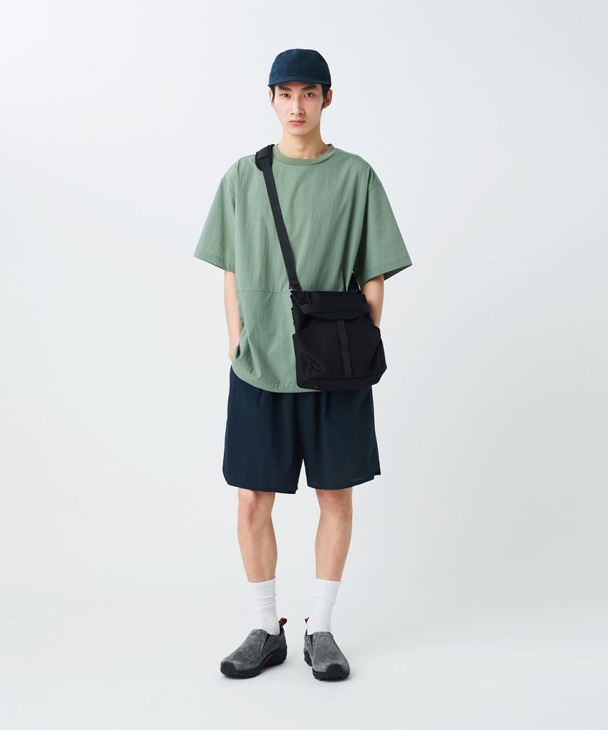 Snow Peak Recycled Cordura Shoulder Bag Black SB-26SU015, Men's/Women's,