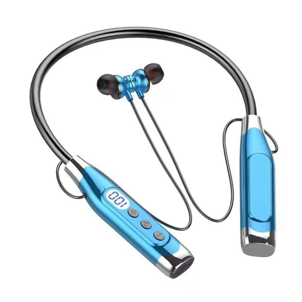 Waterptoof Wireless Bluetooth Earphones Neck-mounted Sports Headsets Neckband Headphones  Outdoor