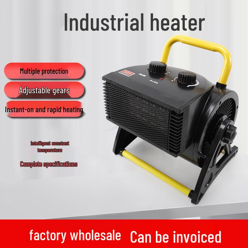 Silent 3kw Floor-Standing Indoor Fan Heater for Home & Industrial Use