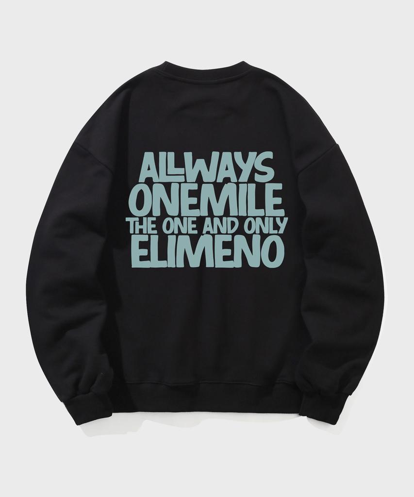 ELIMENO El Oao Oversized Sweatshirt Black (Mint)