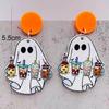 Flowers Stud Earring Cute Spook Dangle Earrings for Women Girls Thanksgiving