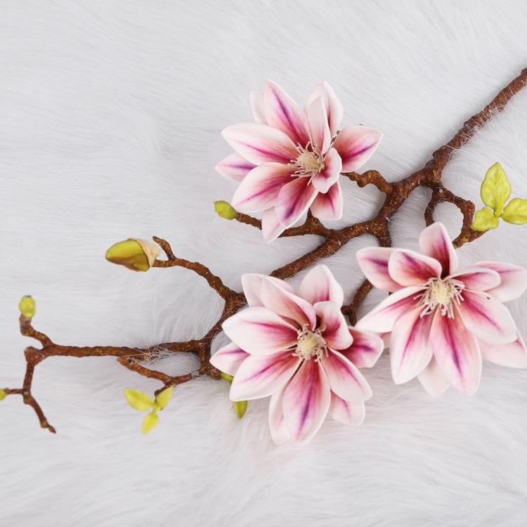 

Oulifei Gradient Artificial Magnolia Lotus Flower, Chinese Style, Handcrafted with EVA for Realistic Texture.