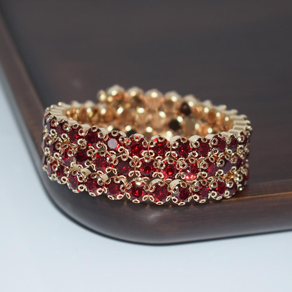 

Новый свадебный браслет на руку из страз AB, сценическое хрустальное украшение